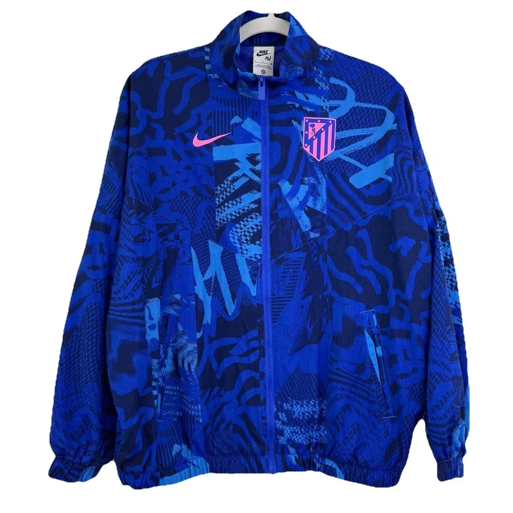 Nike‎ Atlético Madrid Essential Windrunner Third Jacket Blue Pink 2024 S